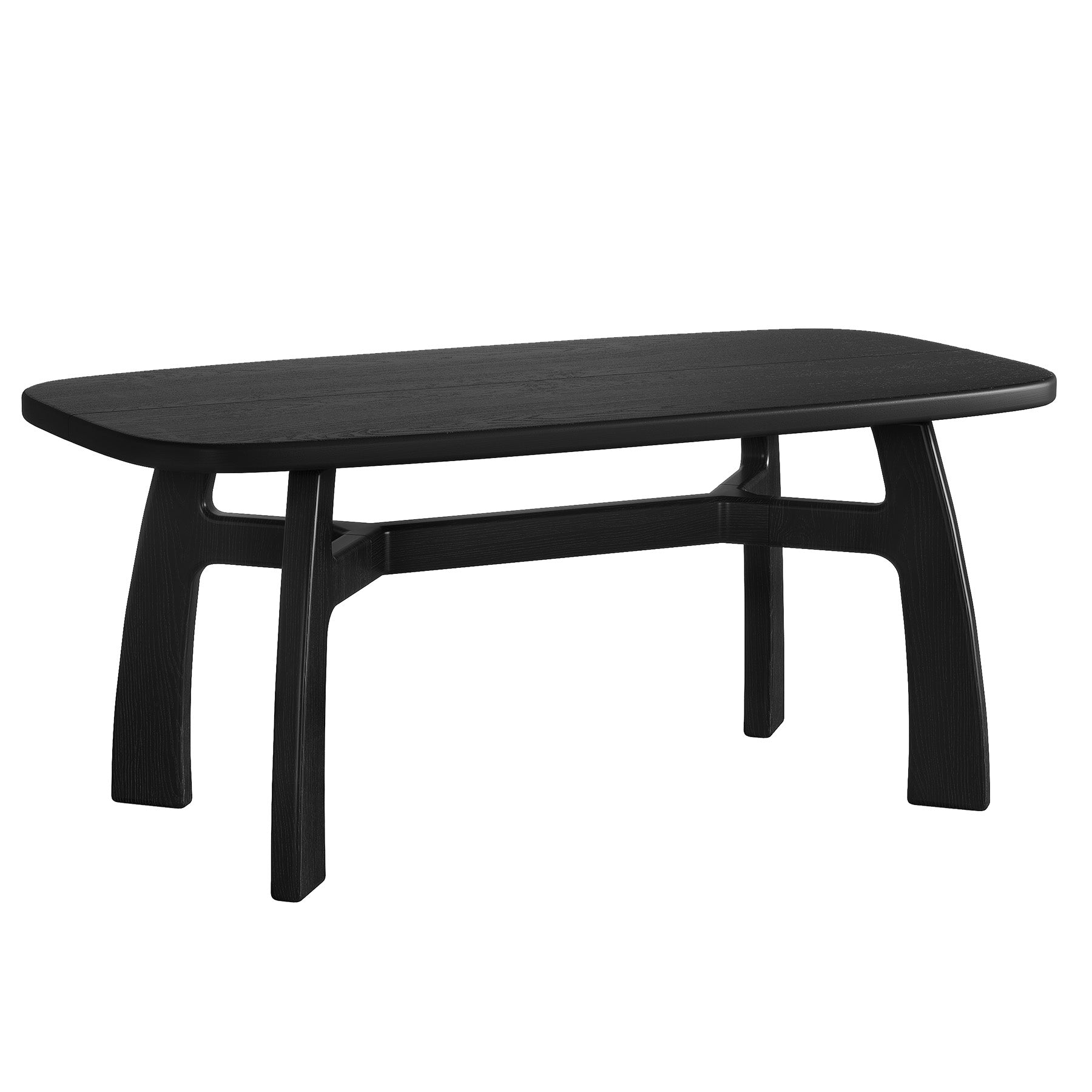 Tribesigns 63-Inch Computer Desk, Solid Wood Office Desk with H