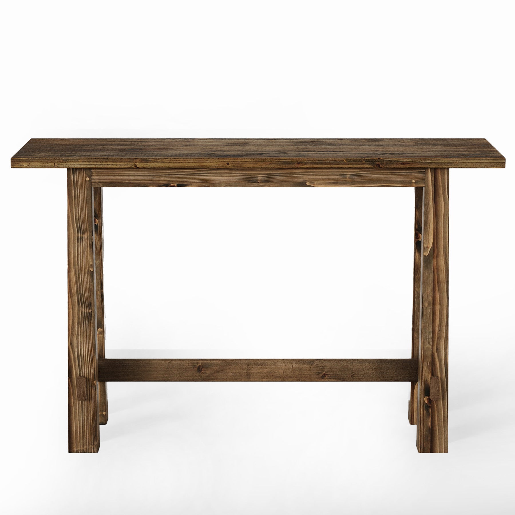 63" Bar Table, Wood Bar Height Pub Table Home Bar Unit