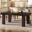 63" Solid Wood Dining Table, Farmhouse Kitchen Table with Heavy Duty Legs for 4-6