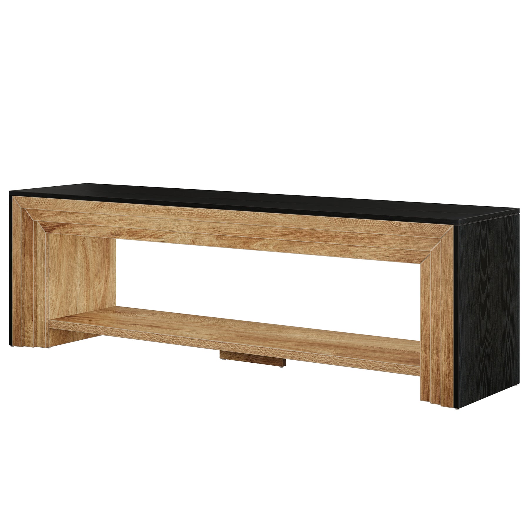 70" TV Stand, Long Entertainment Center with Shelves for Up to 80" TV