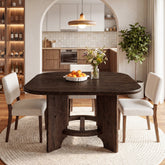 47" Solid Wood Square Dining Table for 4, Farmhouse Kitchen & Dining Room Table 3