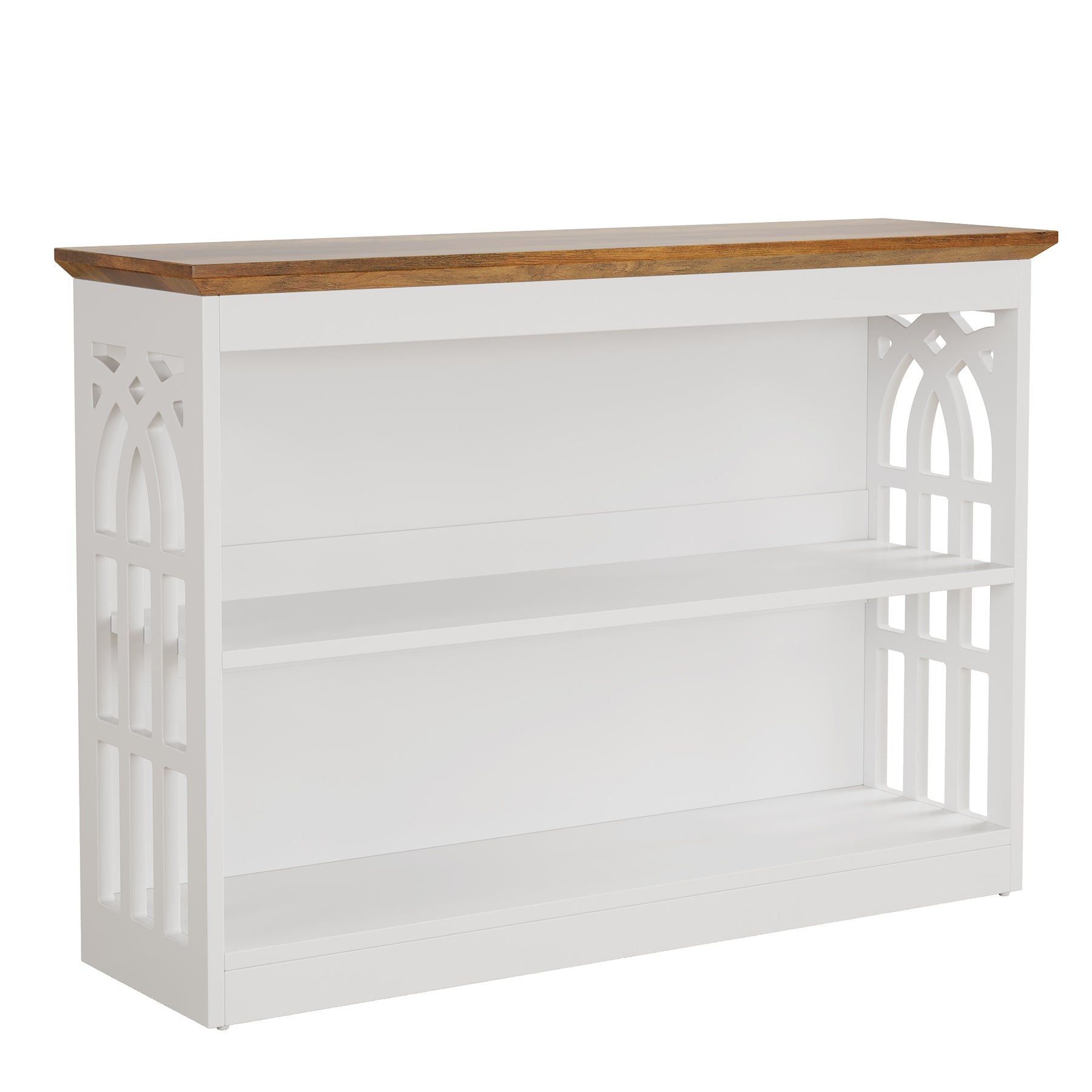 3-Tier Console Table, 41.34" Modern Entryway Sofa Table Behind the Couch