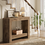 41" Console Table, Farmhouse Hallway Table Sofa Table with Open Storage