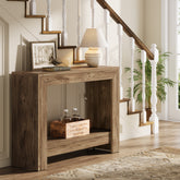 41" Console Table, Farmhouse Hallway Table Sofa Table with Open Storage 3