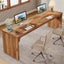 78.7" Two Person Desk, Wood Long Computer Desk Double Desk