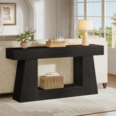 63" Console Table, Wooden Sofa Table Hallway Table 3