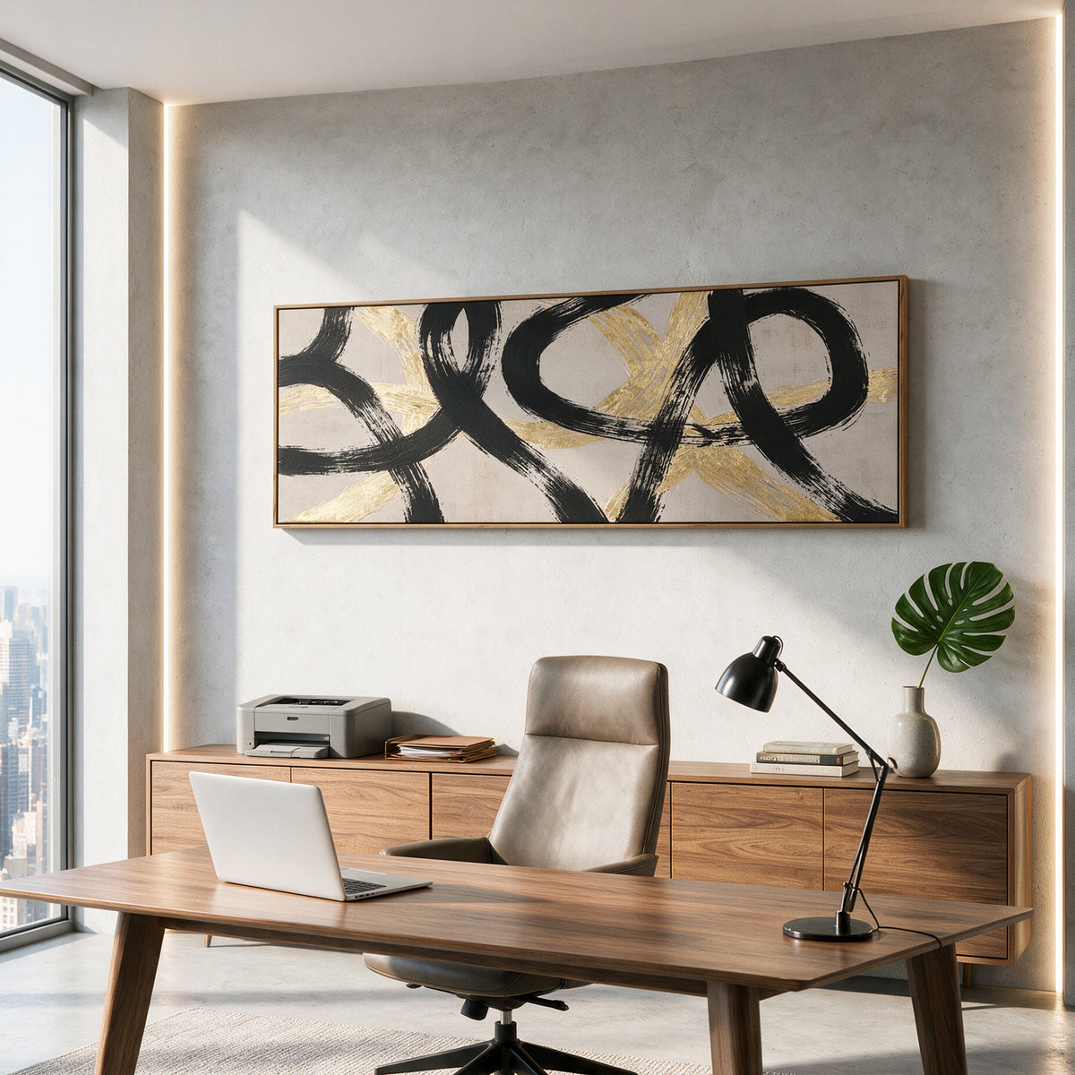 Tribesigns Abstract Wall Art for Living Room, Canvas Art Wall Decor 20"x60"