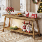 2-Tier Console Table, 70.9" Entryway Sofa Table for Hallway, Living Room