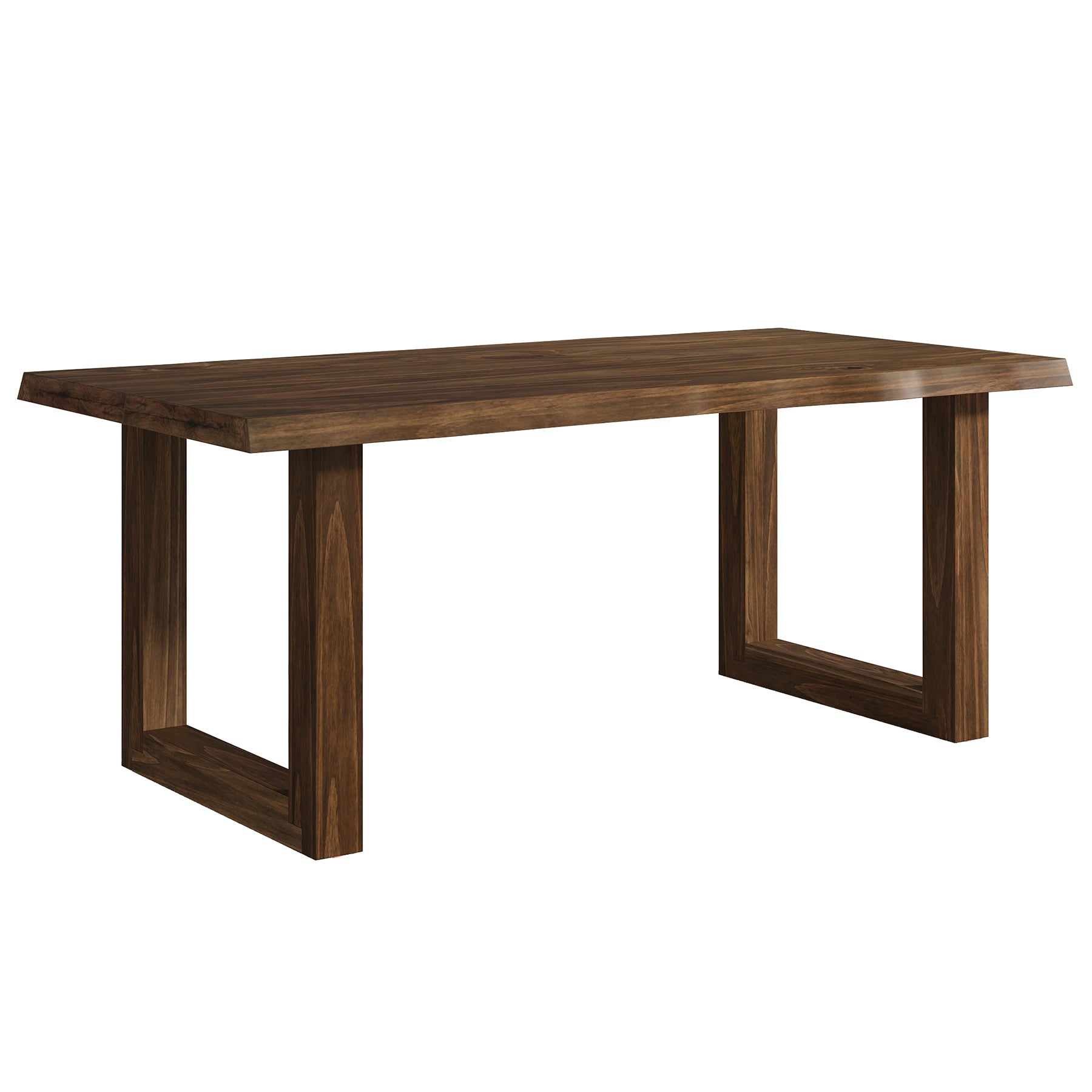 63" Solid Wood Computer Desk, Rectangular Executive Desk Home Office Desk