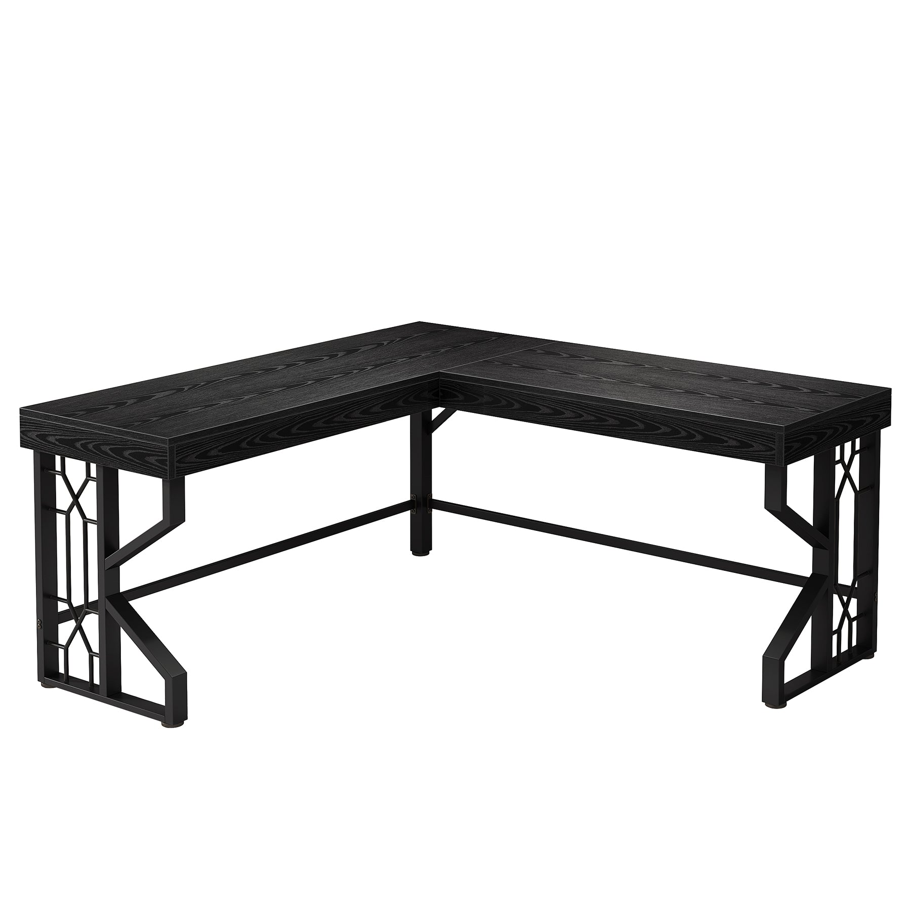 L-Shaped Desk, Modern Corner Computer Desk Gaming Table for Home Office