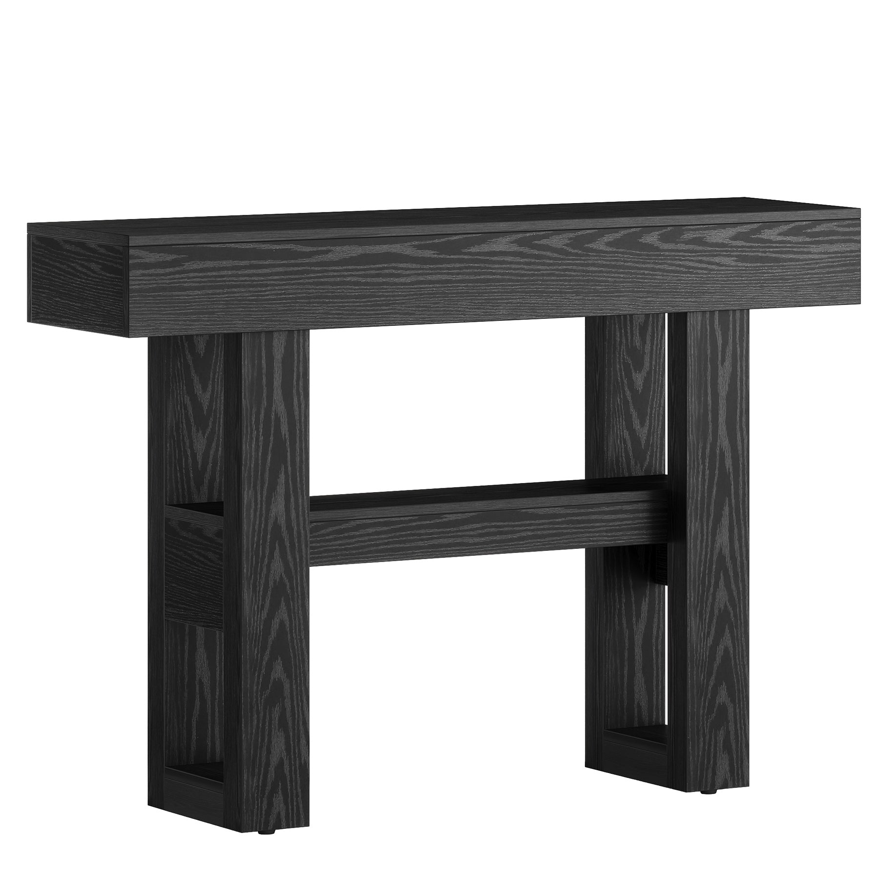 41.3" Console Table, 2-Tier Narrow Sofa Entryway Table with Storage