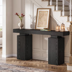 63" Console Table, Wooden Entryway Table Foyer Stand