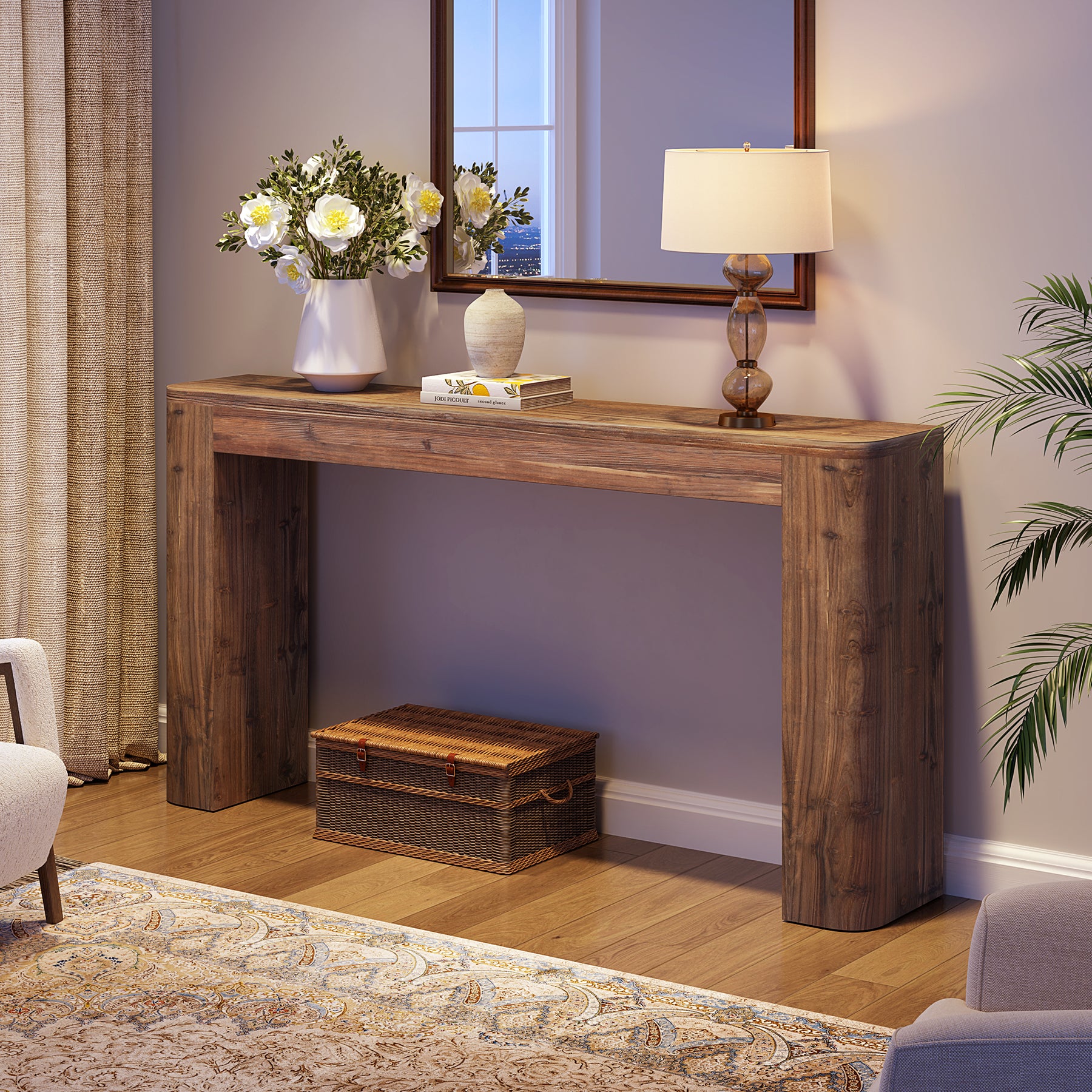 Solid Wood Console Table, 63