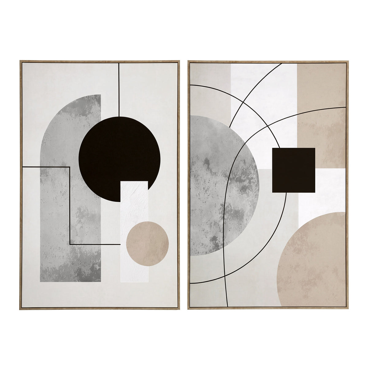 Large Wall Art Set of 2, 24x36 Framed Canvas Wall Decor for Living Room