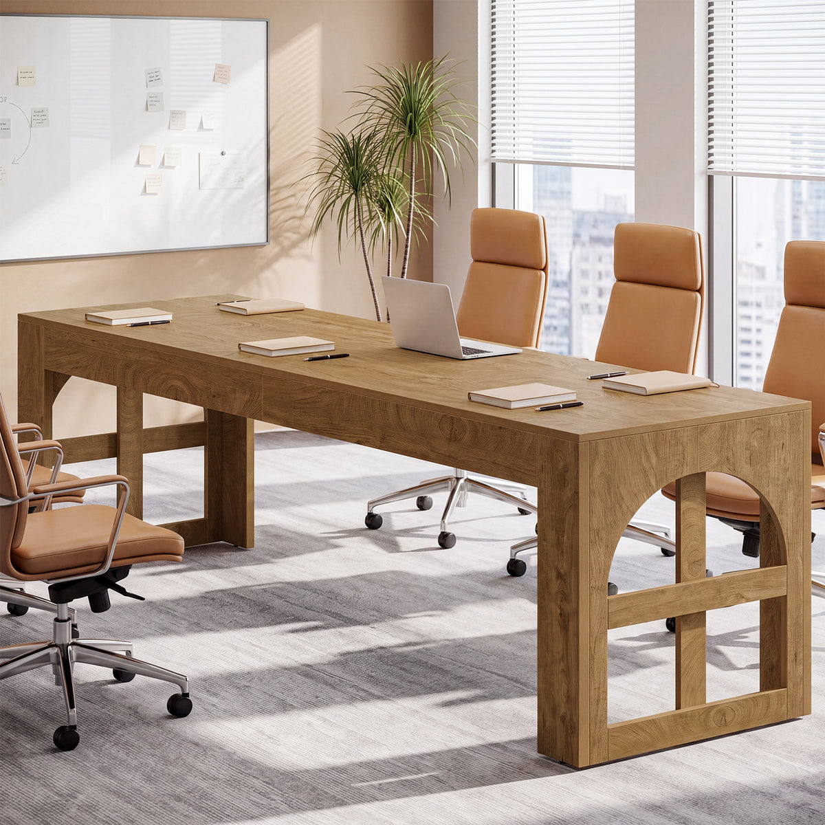 79" Two Person Desk, Farmhouse Double Computer Desk, Home Office