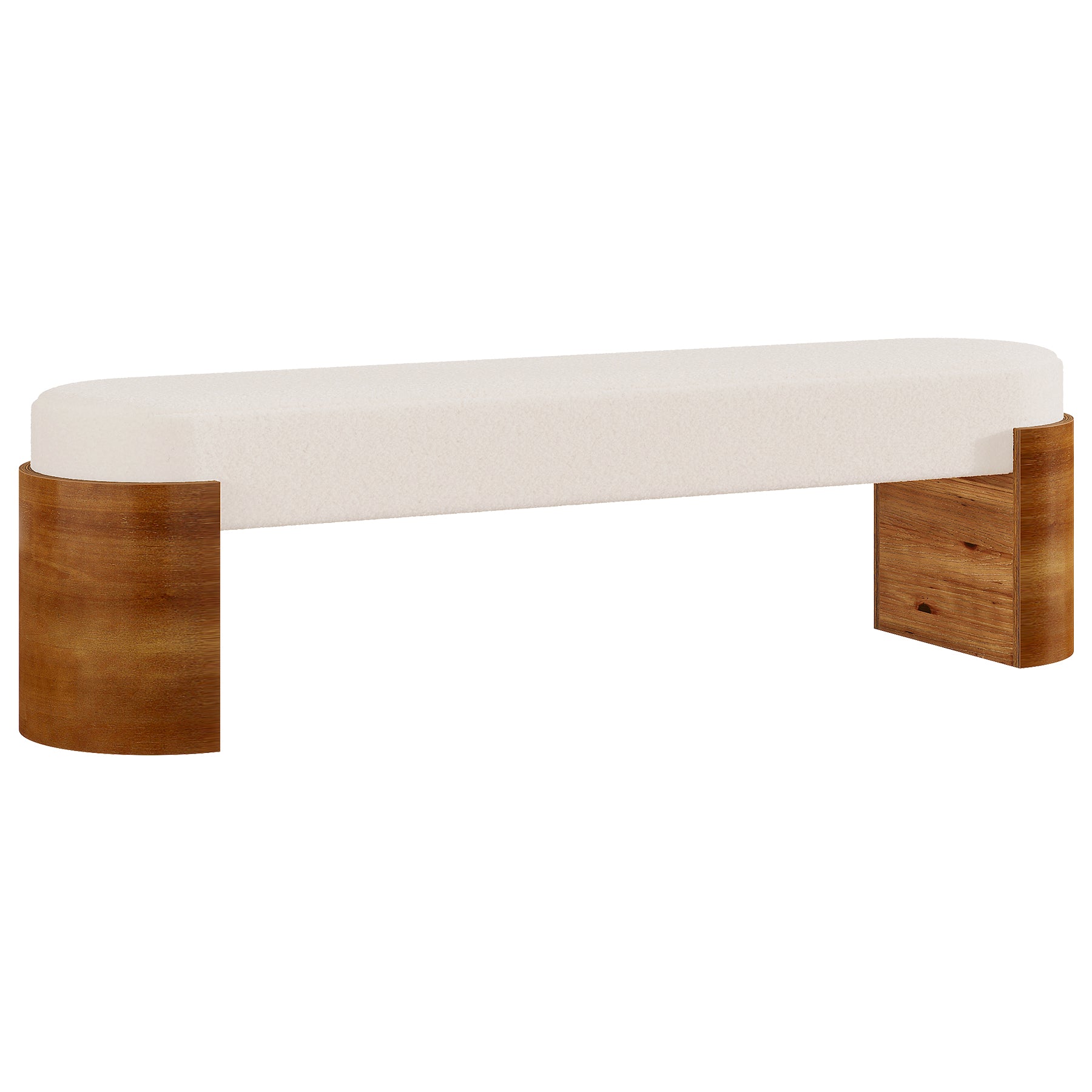 59" Upholstered Entryway Bench, Modern Shoe Bench End of Bed Bench