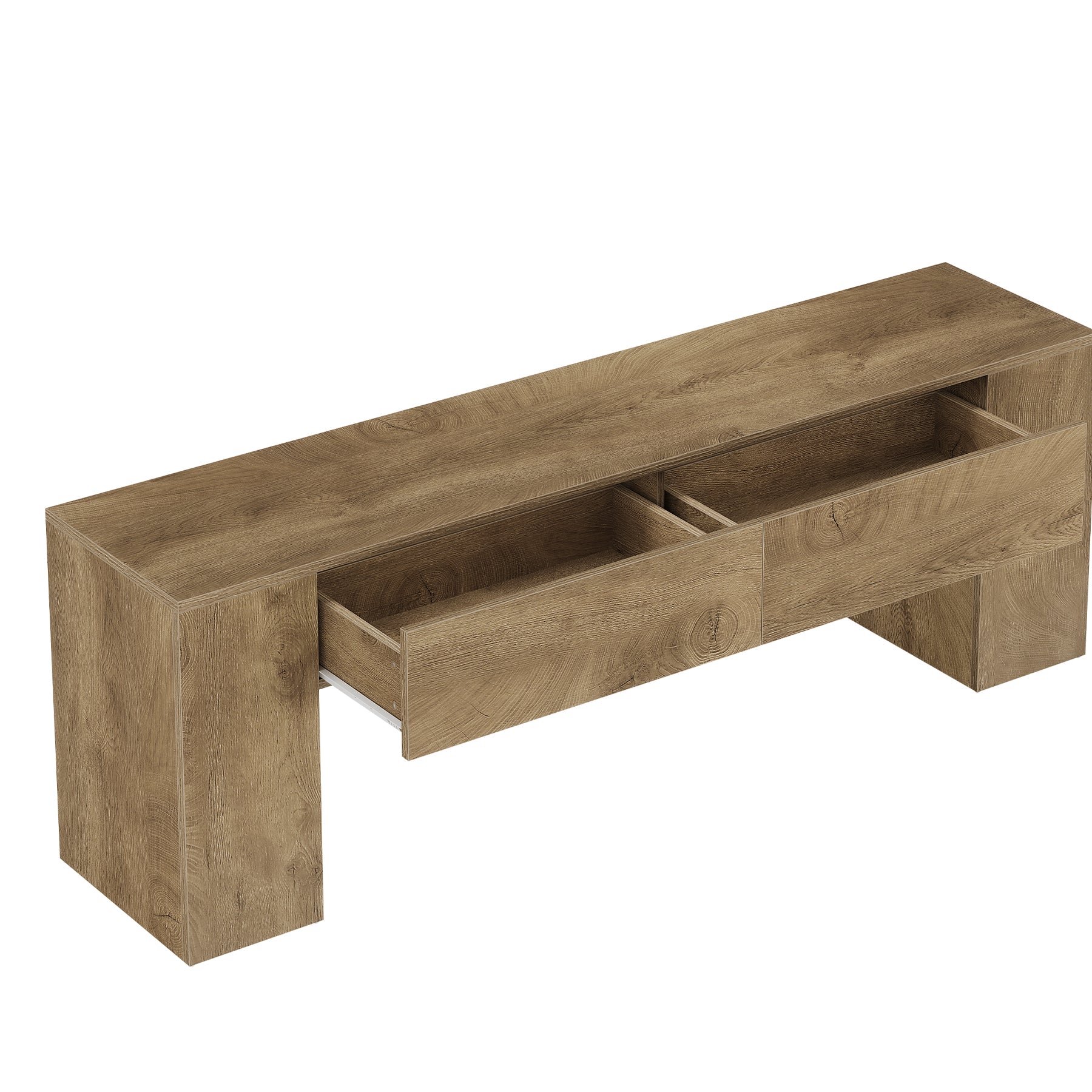 63" Modern TV Stand with Drawers, Entertainment Center for TVs up to 70 Inch