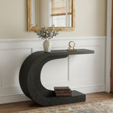 43" Console Table, C-Shaped Modern Accent Table Hallway Table 3