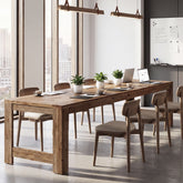 79" Conference Table for 6-8, Farmhouse Solid Wood Modular Office Meeting Table 3