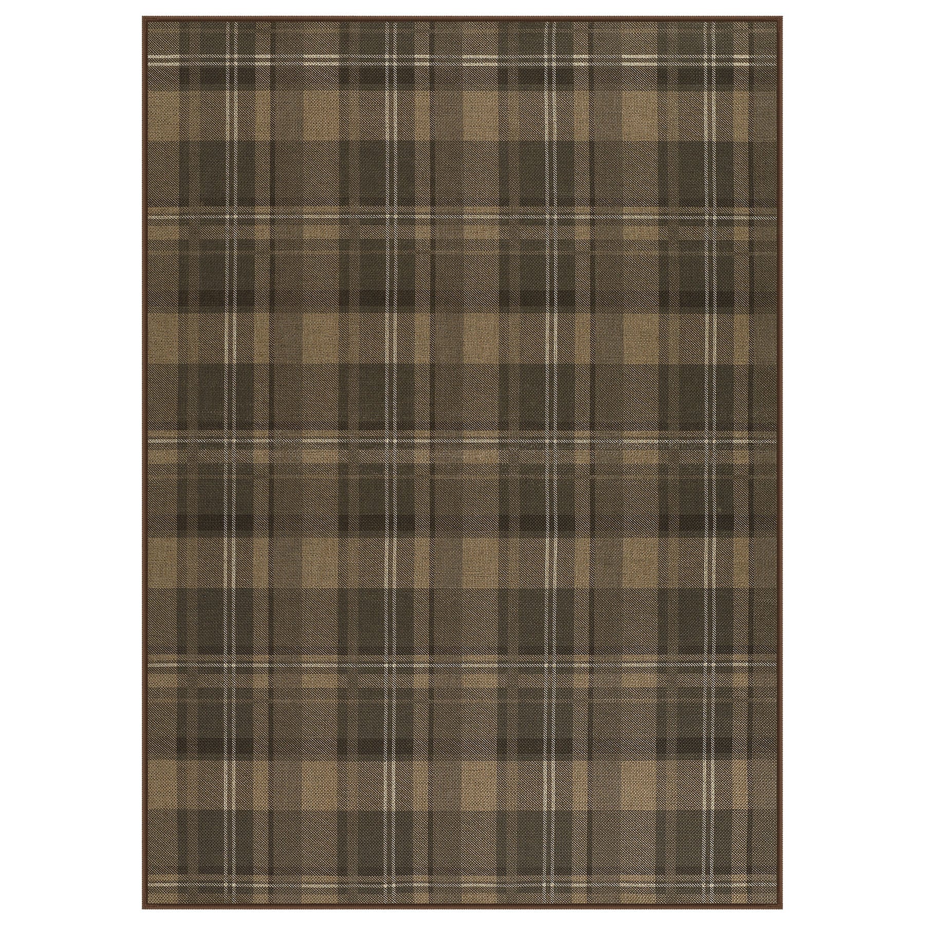3x5/5x7 Plaid Easy Jute Washable Area Rug, Farmhouse Non-Slip Indoor Carpet for Porch Living Bedroom, Oeko-Tex Certified