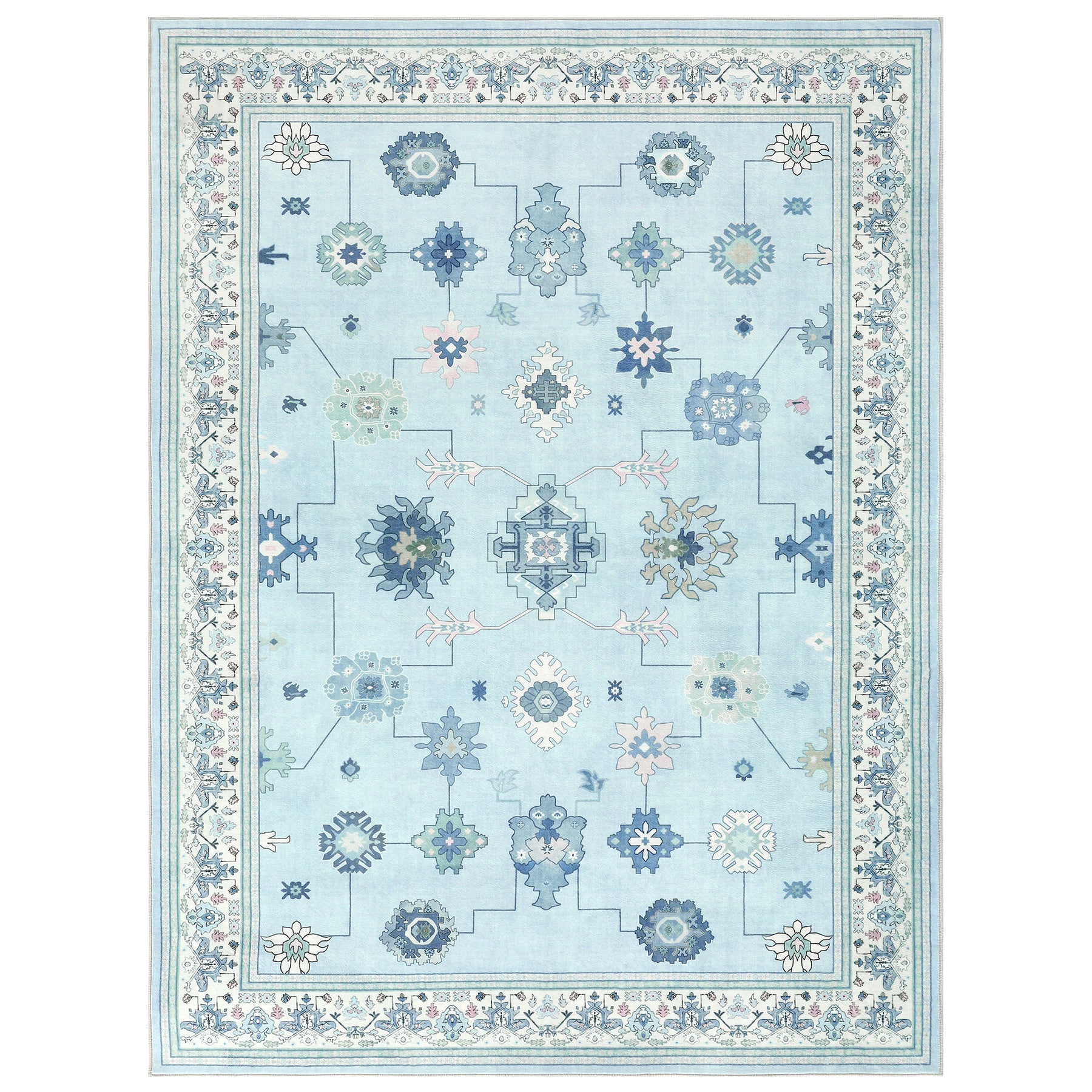 5x7/8x10/9x12 Boho Washable Area Rug, Farmhouse Vintage Ultra Thin Indoor Non-Slip Carpet for Living Room, Oeko-Tex Certified