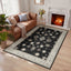 5x7 Boho Washable Area Rug#Color_Black