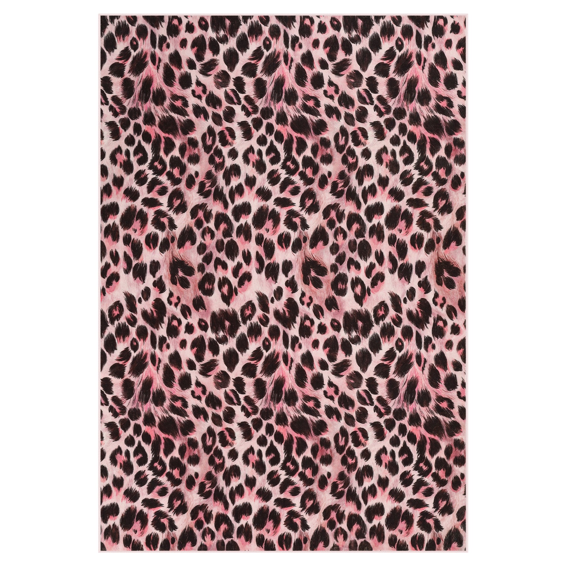 5x7/8x10 Leopard Print Area Rug, Animal Soft Carpet Machine Washable Cheetah Rug for Living Room, Oeko-Tex Certified