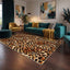 5x7/8x10 Leopard Print Area Rug#Color_Brown