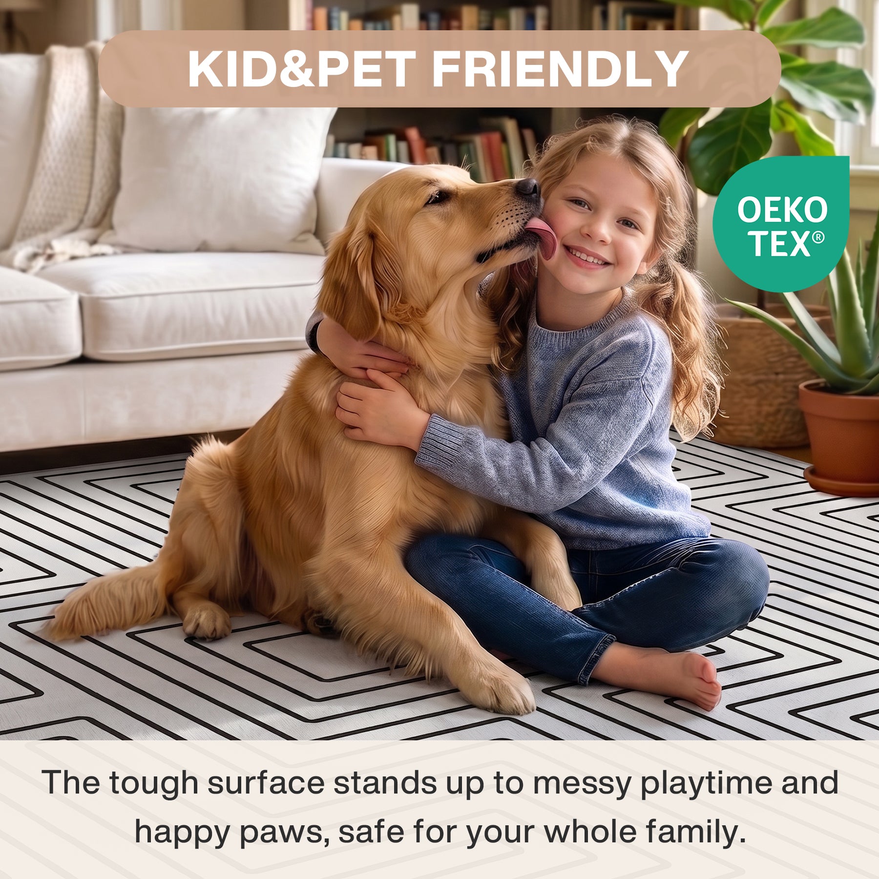 5x7 Machine Washable Area Rug