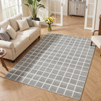 5x7 Modern Plaid Area Rug#Size_5' x 7'