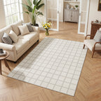 5x7 Modern Plaid Area Rug#Size_5' x 7'