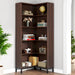 6 - Tier Corner Bookcase, 71 inch L - Shaped Etagere Bookshelf Tribesigns