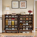 6 - Tier Shoe Cabinet, 24 - Pair Shoe Rack Organizer with Adjustable Shelves Tribesigns