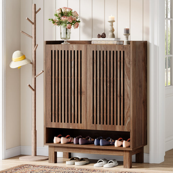 6 - Tier Shoe Cabinet, 24 - Pair Shoe Rack Organizer with Adjustable Shelves Tribesigns