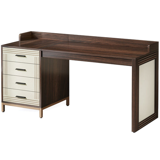 60" Makeup Vanity, Wood Dressing Table Vanity Desk with 4 Drawers Tribesigns