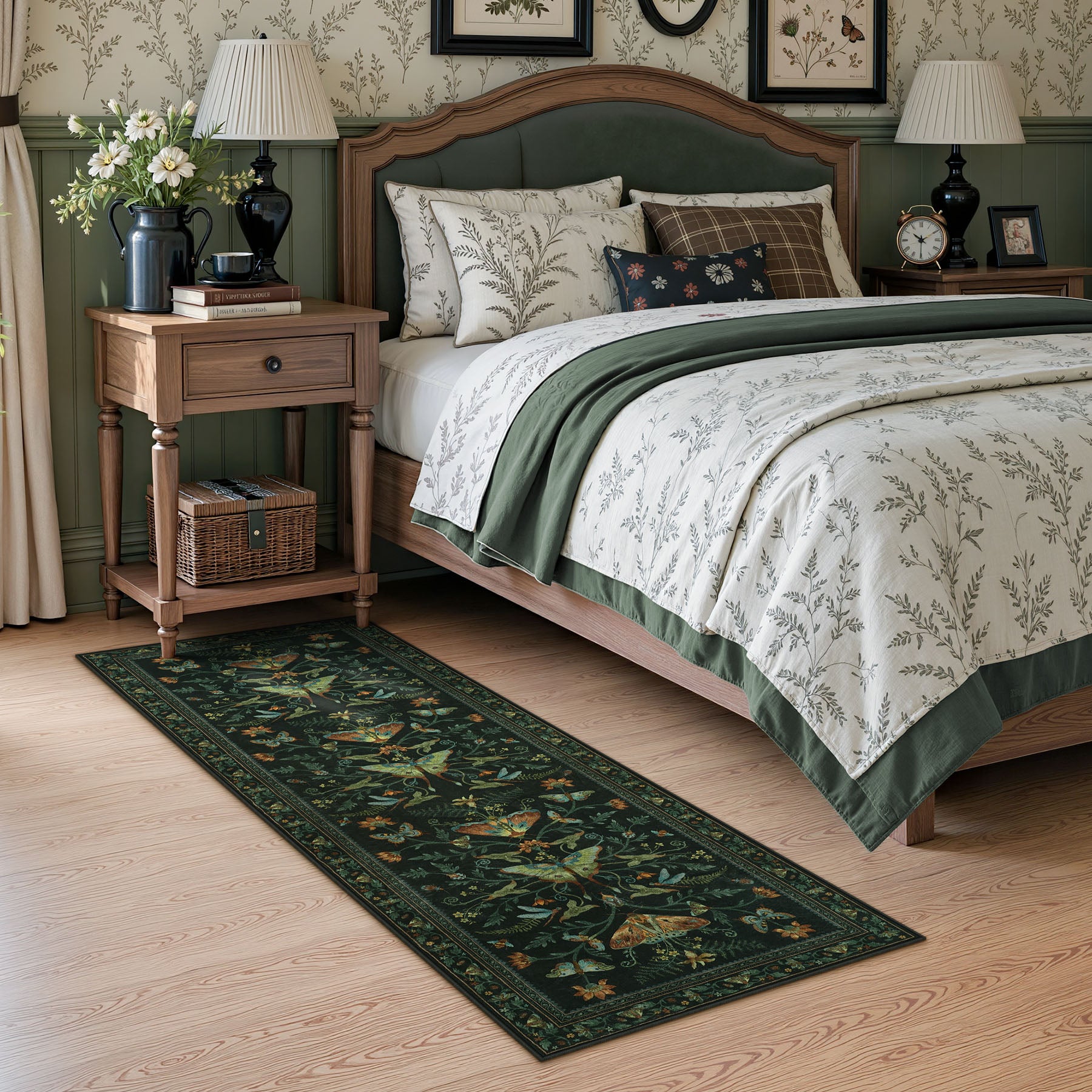 Insect Paradise Area Rug, Non-Slip Indoor Rug for Living Room Bedroom, Oeko-Tex Certified