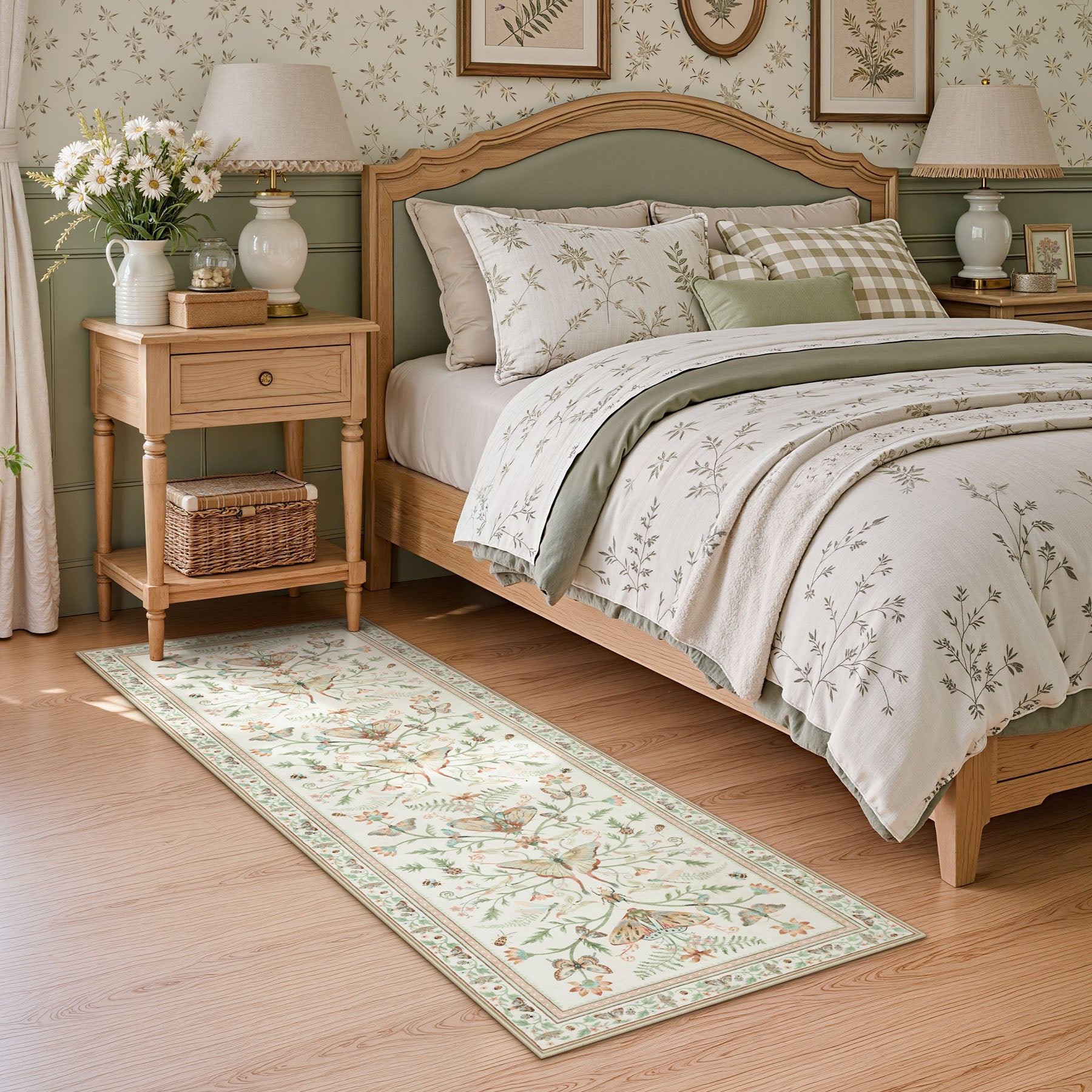 Insect Paradise Area Rug, Non-Slip Indoor Rug for Living Room Bedroom, Oeko-Tex Certified
