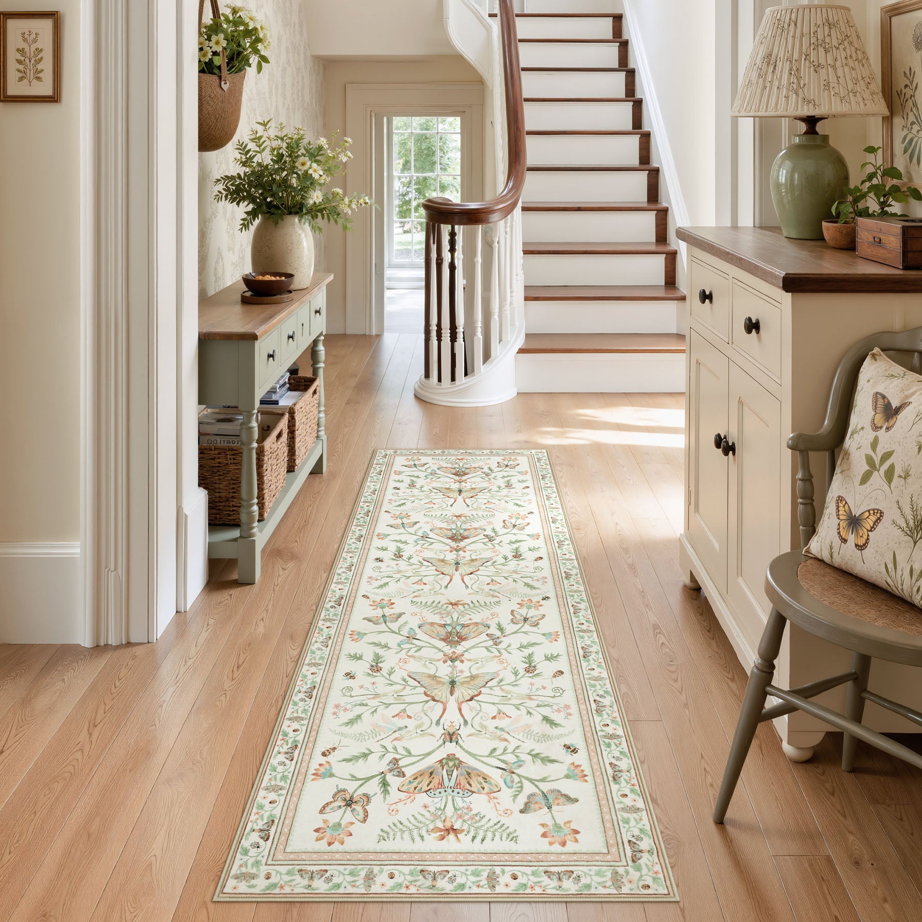 Insect Paradise Area Rug, Non-Slip Indoor Rug for Living Room Bedroom, Oeko-Tex Certified