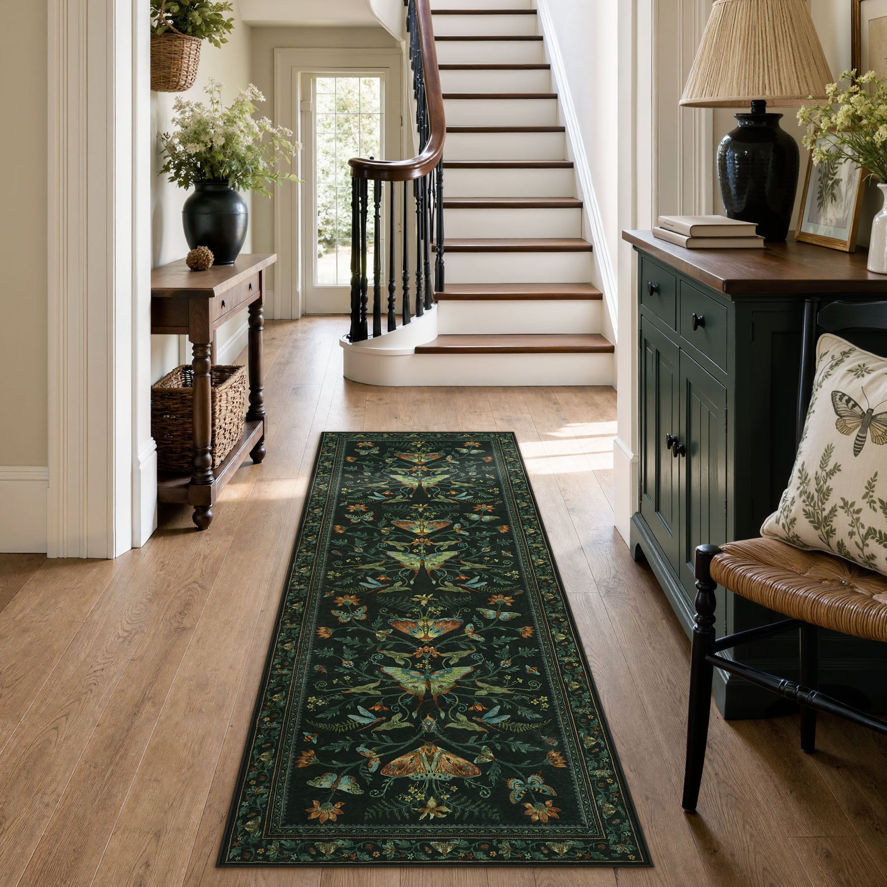 Insect Paradise Area Rug, Non-Slip Indoor Rug for Living Room Bedroom, Oeko-Tex Certified