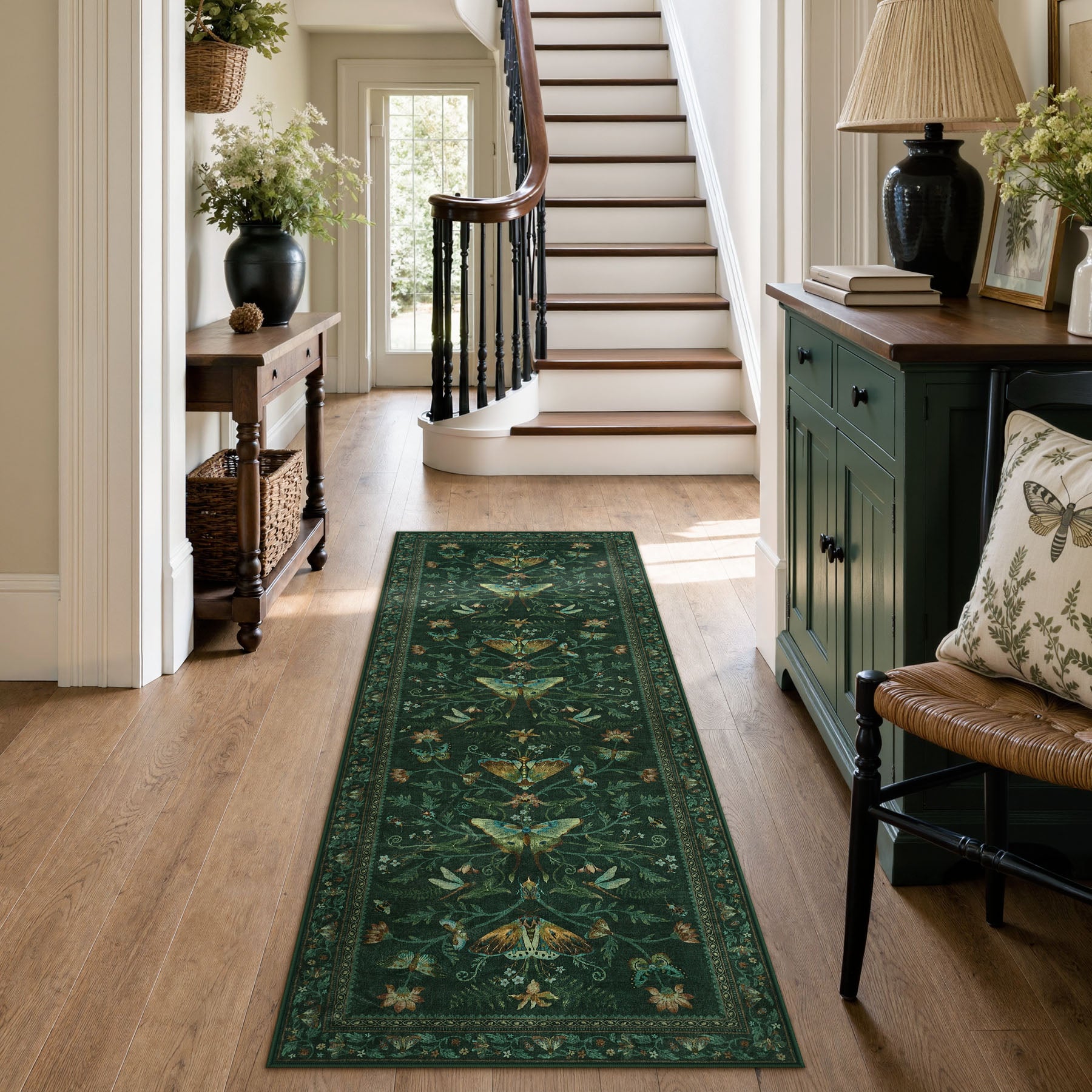 Insect Paradise Area Rug, Non-Slip Indoor Rug for Living Room Bedroom, Oeko-Tex Certified