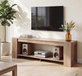 70.8" TV Stand for TVs Up to 80", Modern Low Entertainment Center with 2-Tier Storage 3