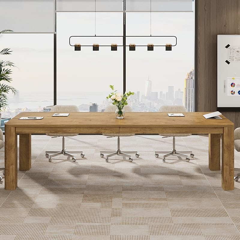 6.56 FT Conference Table for 6-8 People, 78.74" Executive Desk with Sturdy Legs