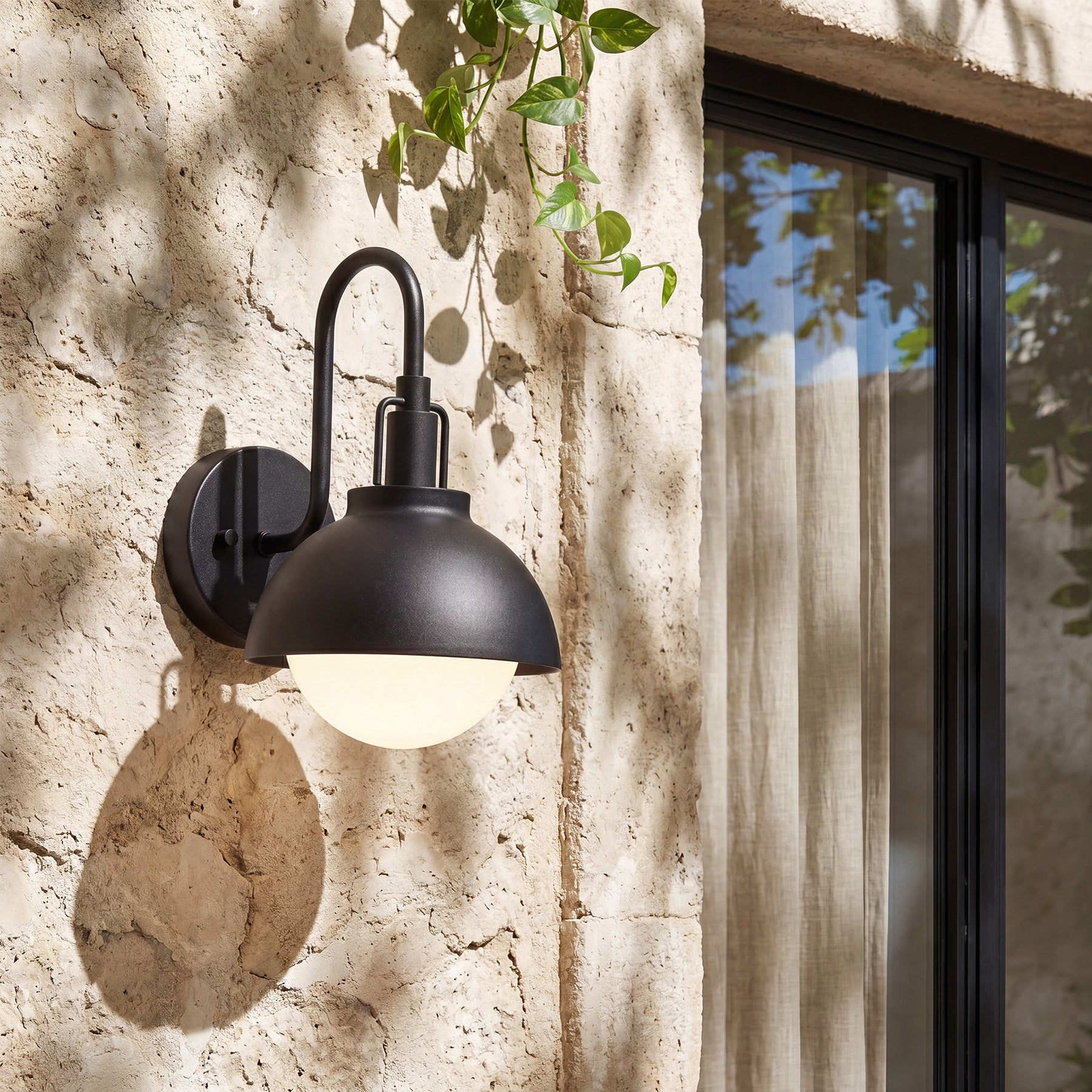 Outdoor Wall Sconce, Waterproof Exterior Wall Light Fixture for Porch, Patio, Entryway