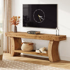 63" Solid Wood TV Stand for Up to 70 Inch TV