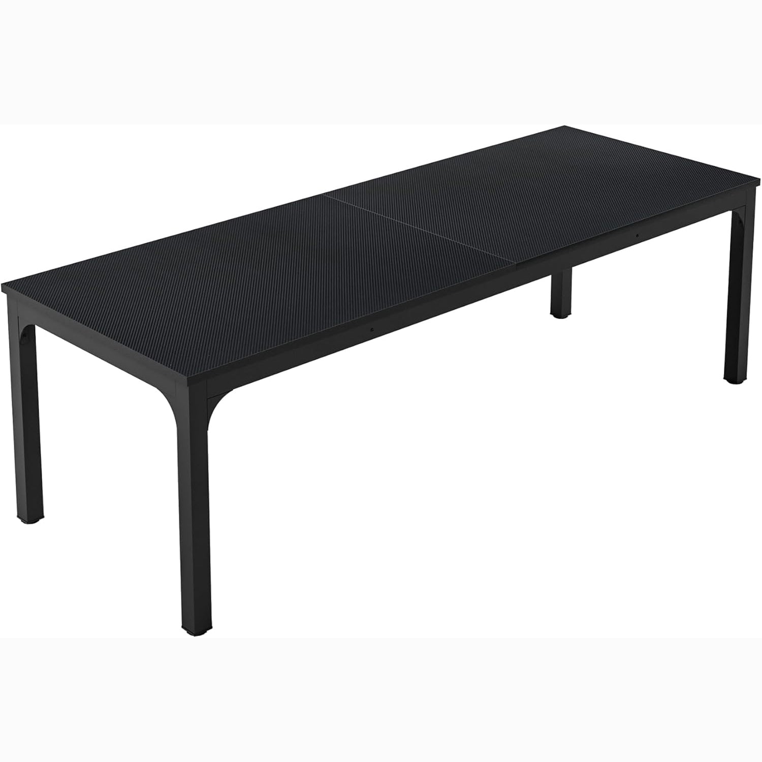 Tribesigns 78.7" Industrial Dining Table, Rustic Rectangular Wood Table with Metal Legs