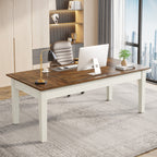 62" Executive Desk, Large Modern Computer Desk Office Writing Table Tribesigns