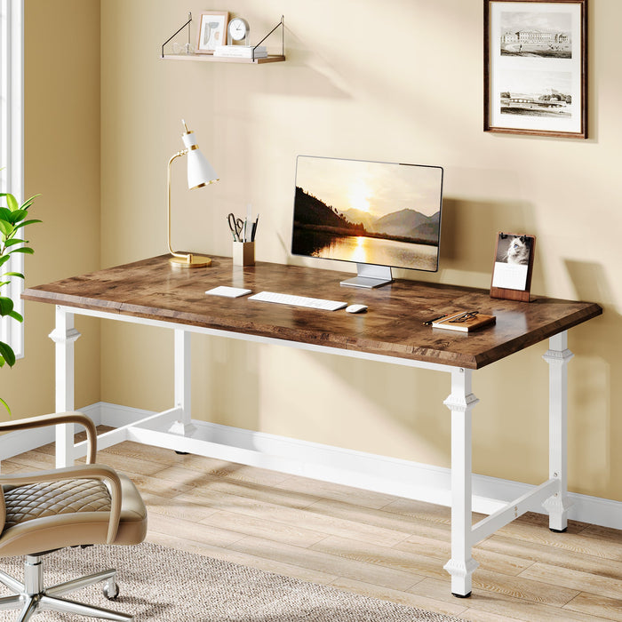 62" Executive Desk, Modern Large Computer Desk Conference Table Tribesigns