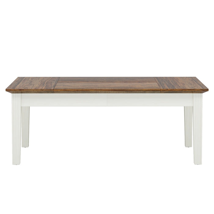 62 - Inch Dining Table, Farmhouse Rectangular Kitchen Table for 4 - 6 Tribesigns