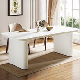 62" Rectangular Dining Table for 4 - 6, Simple Kitchen Dinner Table Tribesigns 3