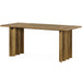 62" Wood Dining Table, Rectangular Kitchen Table for 4 - 6 People Tribesigns